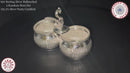 925 Sterling Silver 2.5x1.25 inch Hallmarked Kumkum / Puja Two bowl set  - 2.5x1.25x2 Style