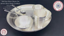 999 Pure Silver 11.0-Inch Hallmarked Exclusive Designer Heavy Western Plate Dinner Set - Set