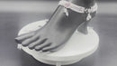 700 Silver Bridal / Party Anklet with Enamel & Stones - Style