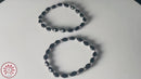 925 Sterling Silver New Born / Toddler Kids Black Beads Stretchable Najariya - Style