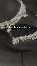 800 Silver Rajwada  Rajwada Pajeb / Anklet with Meena & Bells - Style