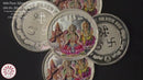 999 Pure Silver Ganesha Lakshmi & Saraswati 10 Gram Meena Coins (Pack Of 5 Coins)