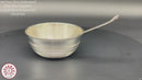 999 Pure Silver Hallmarked 60ml Bowl & Spoon for Kids - Designer Set
