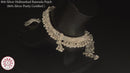 800 Silver Rajwada Hallmarked Pajeb Anklet with Meena & Bells - Style