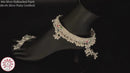 800 Silver Rajwada Hallmarked Pajeb Anklet with Meena & Bells - Style