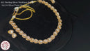 925 Sterling Silver Designer Necklace & Earring Set - Polki Style