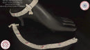 800 Silver Rajwada Hallmarked Pajeb Anklet with Meena - Style