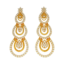 916 Twenty Two Karat (22Kt) Hallmarked Gold Earrings-Style