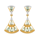 916 Twenty Two Karat (22Kt) Hallmarked Gold Earrings-Style