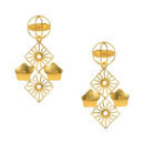 916 Twenty Two Karat (22Kt) Hallmarked Gold Earrings-Style