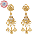 916 Twenty Two Karat (22Kt) Hallmarked Gold Earrings-Style