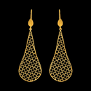916 Twenty Two Karat (22Kt) Hallmarked Gold Earrings-Style