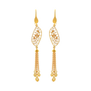 916 Twenty Two Karat (22Kt) Hallmarked Gold Earrings-Style