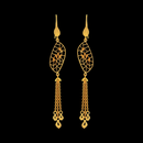 916 Twenty Two Karat (22Kt) Hallmarked Gold Earrings-Style