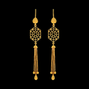 916 Twenty Two Karat (22Kt) Hallmarked Gold Earrings-Style