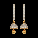 916 Gold Twenty Two Karat (22Kt) Hallmarked Jhumki (Jimki) -Style
