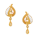 916 Twenty Two Karat (22Kt) Hallmarked Gold Kids / Youth Earrings -Style