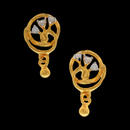 916 Twenty Two Karat (22Kt) Hallmarked Gold Kids / Youth Earrings   -Style