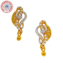 916 Twenty Two Karat (22Kt) Hallmarked Gold Kids / Youth Earrings   -Style