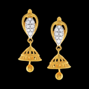 916 Twenty Two Karat (22Kt) Hallmarked Gold Small Jhumki (Jimki) -Style
