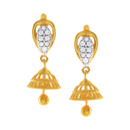 916 Twenty Two Karat (22Kt) Hallmarked Gold Small Jhumki (Jimki) -Style