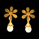 916 Twenty Two Karat (22Kt) Hallmarked Gold Small Jhumki (Jimki) -Style04
