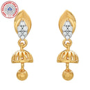 916 Twenty Two Karat (22Kt) Hallmarked Gold Small Jhumki (Jimki) -Style