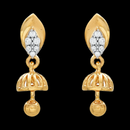 916 Twenty Two Karat (22Kt) Hallmarked Gold Small Jhumki (Jimki) -Style