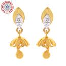 916 Twenty Two Karat (22Kt) Hallmarked Gold Small Jhumki (Jimki) -Style