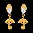 916 Twenty Two Karat (22Kt) Hallmarked Gold Small Jhumki (Jimki) -Style