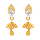 916 Twenty Two Karat (22Kt) Hallmarked Gold Small Jhumki (Jimki) -Style