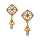 916 Twenty Two Karat (22Kt) Hallmarked Gold Small Jhumki (Jimki) -Style