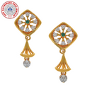 916 Twenty Two Karat (22Kt) Hallmarked Gold Small Jhumki (Jimki) -Style