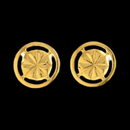 916 Twenty Two Karat (22Kt) Hallmarked 8mm Gold Studs -Style