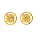 916 Twenty Two Karat (22Kt) Hallmarked 8mm Gold Studs -Style