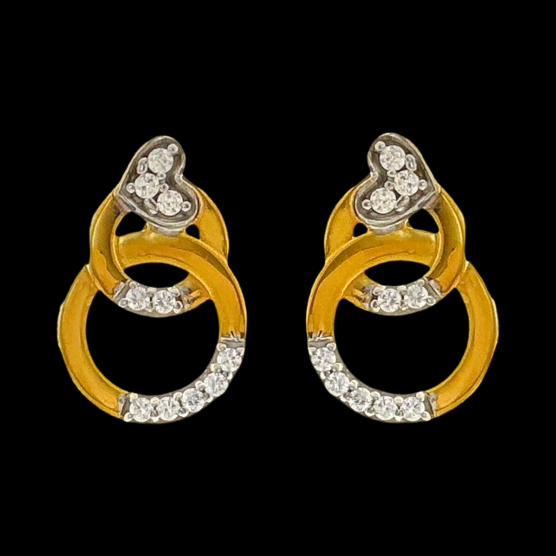 916 Twenty Two Karat (22Kt) Hallmarked 10mm Gold Studs -Style