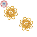 916 Twenty Two Karat (22Kt) Hallmarked 12mm Gold Studs -Style