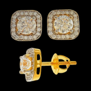 916 Twenty Two Karat (22Kt) Hallmarked 10mm Gold Studs  -Style