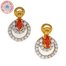 916 Twenty Two Karat (22Kt) Hallmarked 7mm Gold Studs  -Style