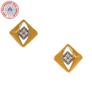 916 Twenty Two Karat (22Kt) Hallmarked 8mm Gold Studs  -Style