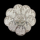 999 Pure Silver Ganesha Lakshmi & Saraswati 5 Gram Coins (Pack of 10 Coins)-Figurine