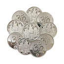 999 Pure Silver Ganesha Lakshmi & Saraswati 5 Gram Coins (Pack of 10 Coins)-Figurine