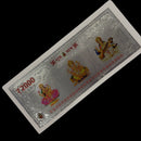 999 Pure Silver Lakshmi Ganesh Saraswati Gift Note (Pack of 5)