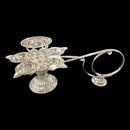 925 Sterling Silver Hallmarked Pancha Aarti / Harathi stand- Style
