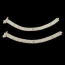 800 Silver Rajwada Hallmarked Pajeb Anklet with Meena - Style