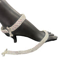 800 Silver Rajwada Hallmarked Pajeb Anklet with Meena - Style