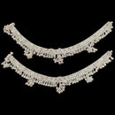 800 Silver Rajwada  Rajwada Pajeb / Anklet with Meena & Bells - Style