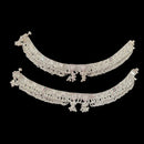 800 Silver Rajwada Hallmarked Pajeb Anklet with Meena & Bells - Style