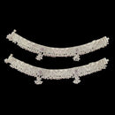 800 Silver Rajwada Hallmarked Pajeb Anklet with Meena & Bells - Style