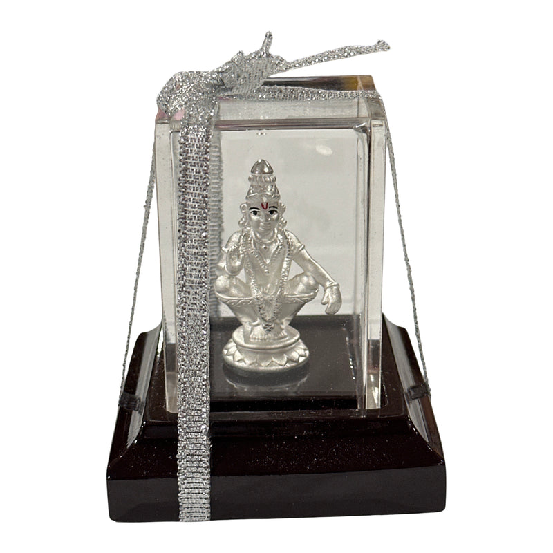 999 Pure Silver Lord AYYAPPA (Sabarimala) – 1.5-Inch-Tall Statue / Murti (Figurine
